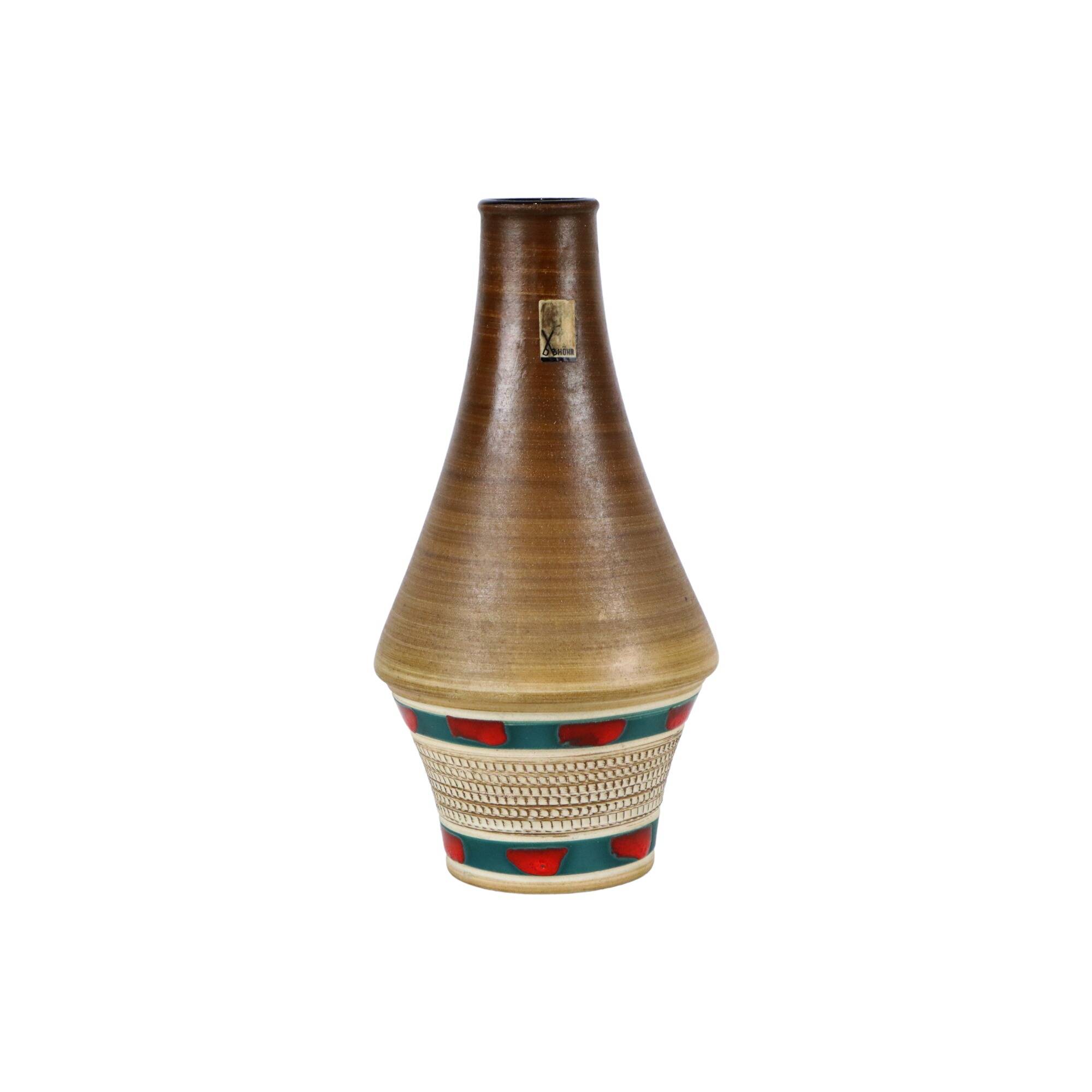 Small West Germany Vase Vintage Ceramics Sixties D&B 25cm