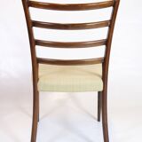 Dining chair - Rosewood - Light wool fabric - N.O. Møller - 1960s