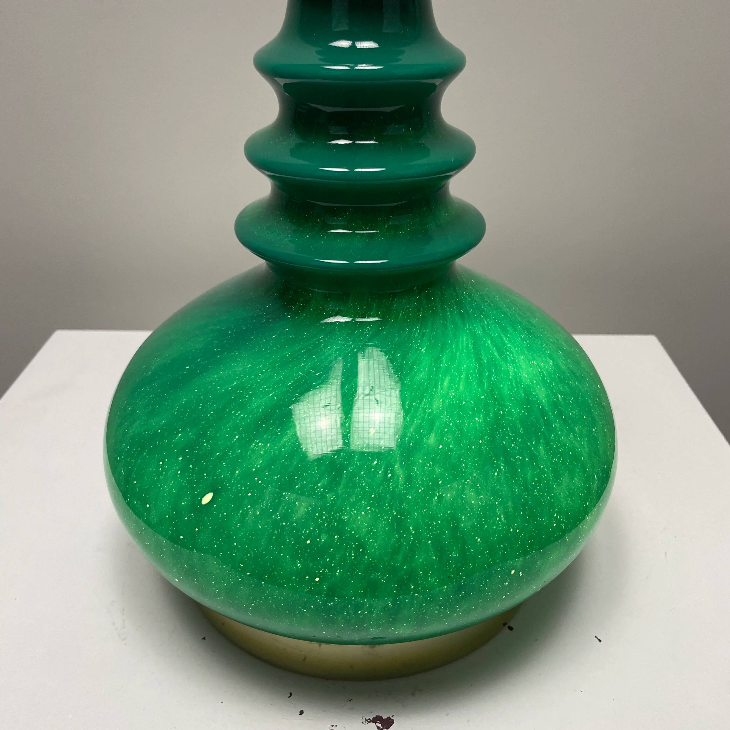 Green Galaxy table lamp by Peill & Putzler 1960