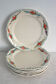 6 vintage dessert plates hand-decorated by Villeroy & Boch