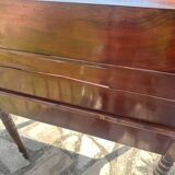 19th century flamed mahogany stepped desk