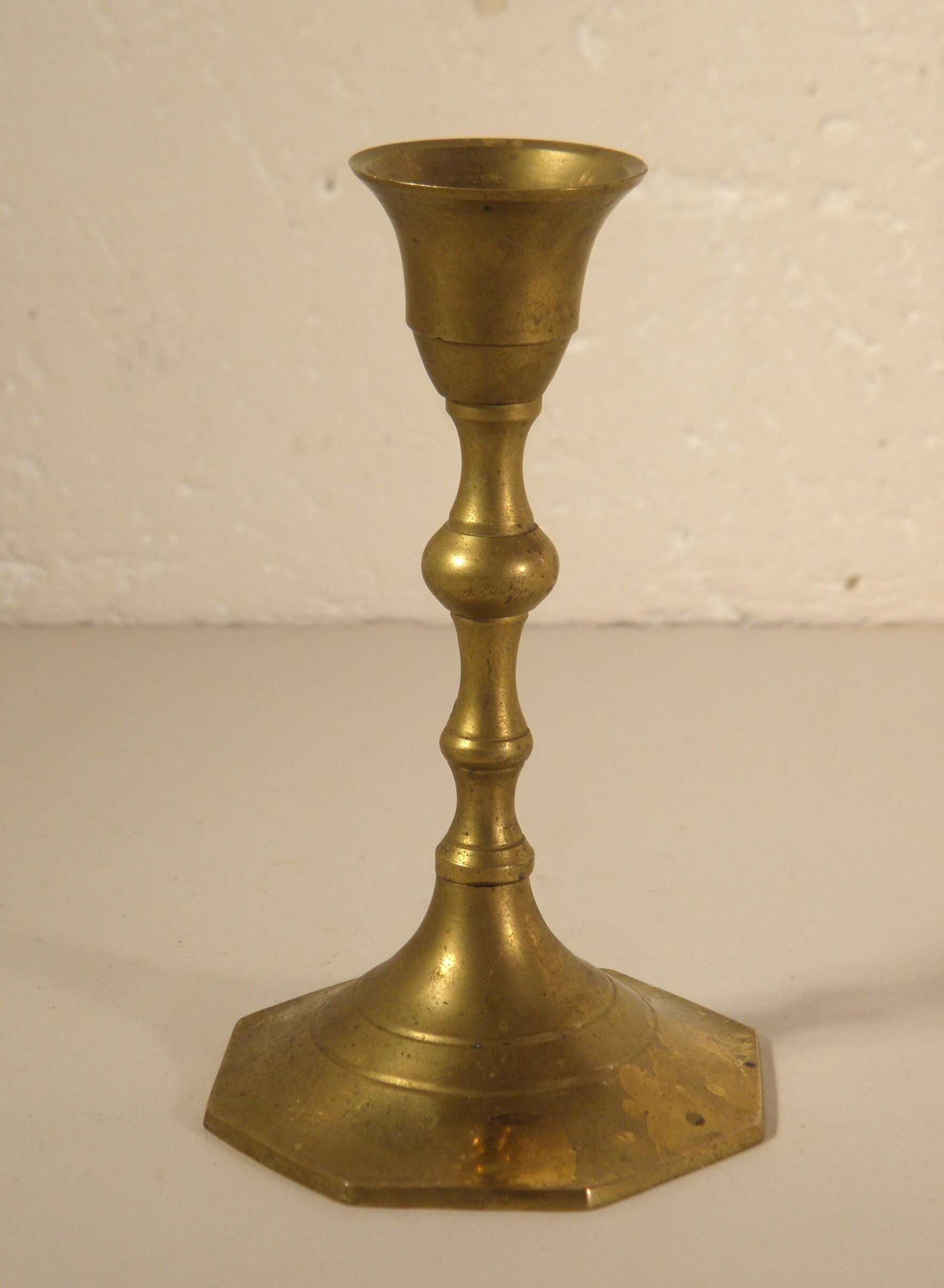 Brass candle holder 12 cm