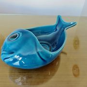 Empty pocket, blue cracked Charolles ceramic, 1960s