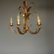 Vintage chandelier with 5 lights attributed to Hans Kögl. 1970s.