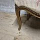 Vintage Louis XV style carved armchair with floral upholstery, 20th century, 90 × 58 cm
