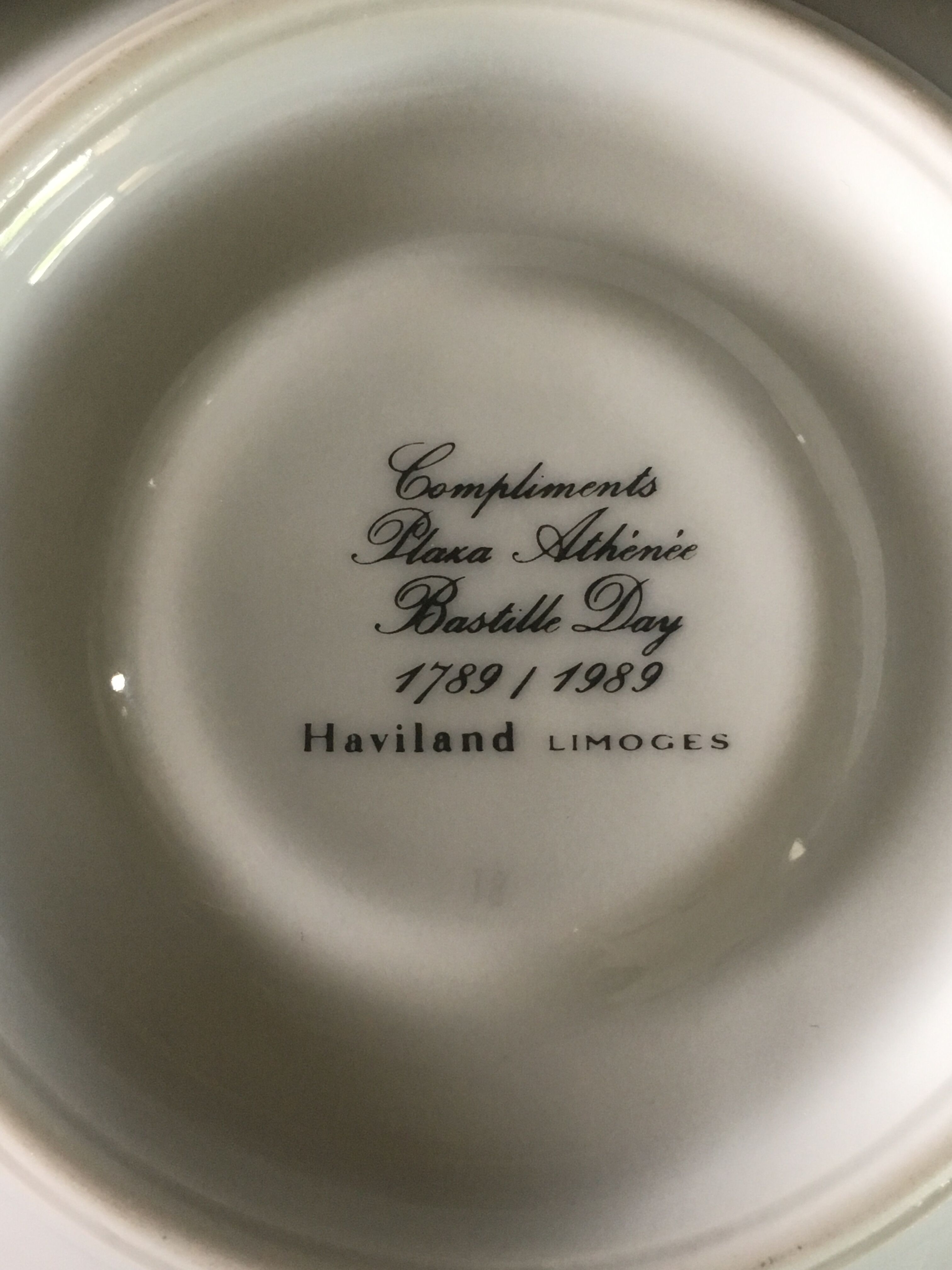 Haviland Plaza Athenaeum Cups