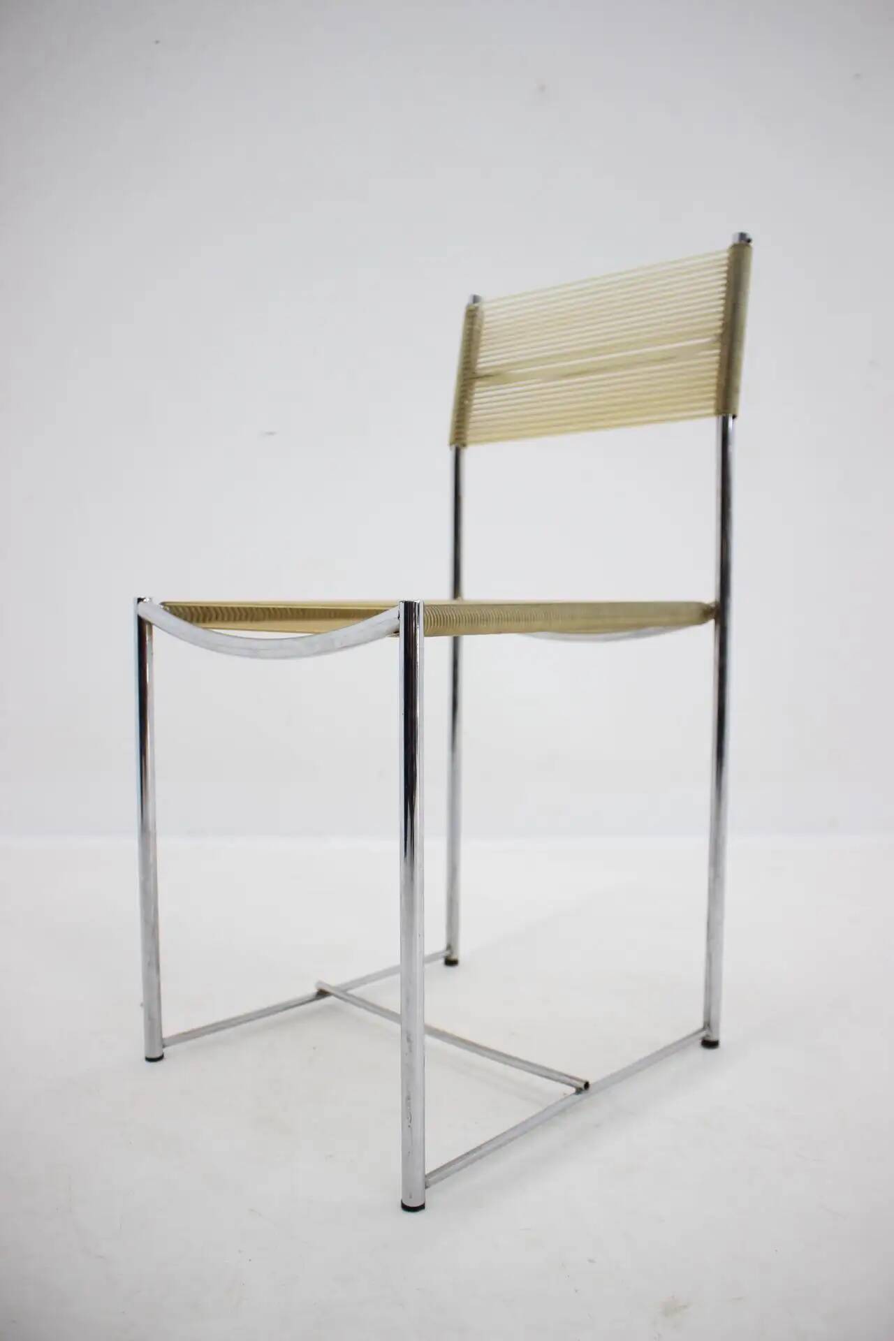 Mid-century set of 4 Spaghetti chairs by G. Belotti for Alias, Italy, 1979