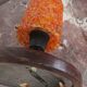 Vintage lampshade granite orange