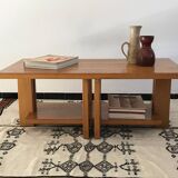 Solid elm coffee table from the 80s