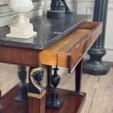 “Return from Egypt” console in mahogany, early 19th century