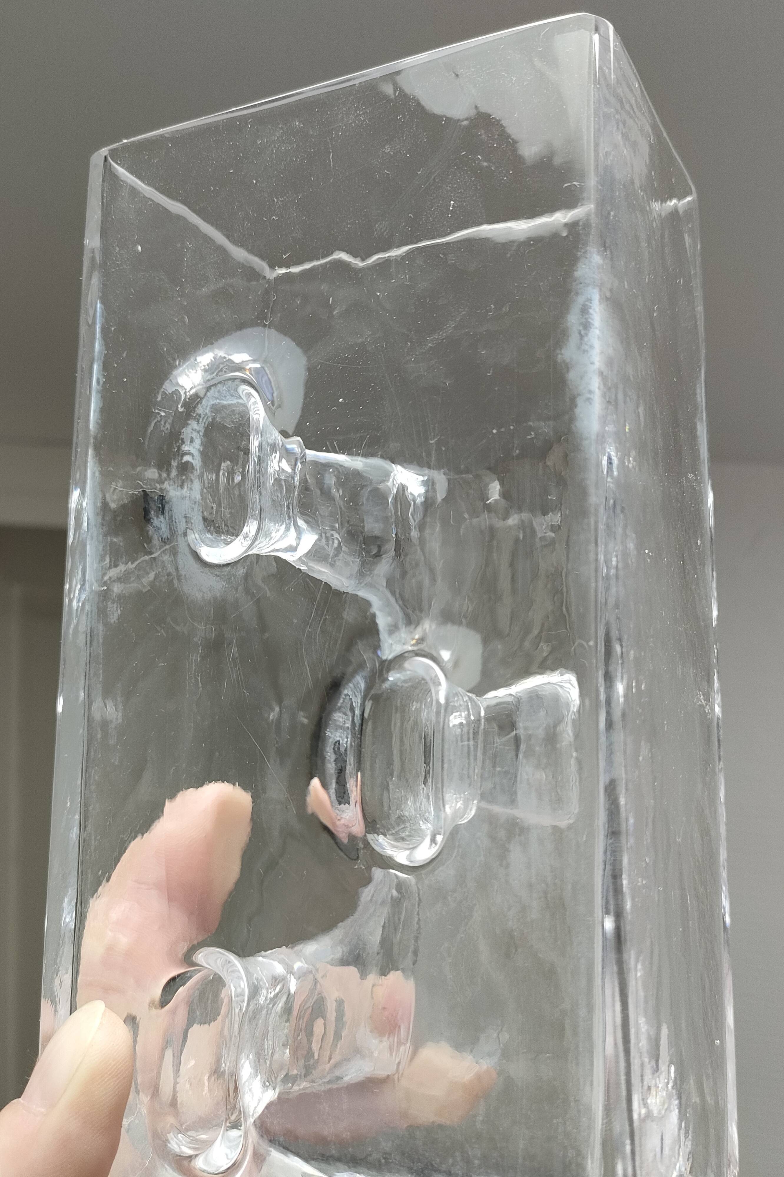 Design glass vase by Claus Josef Riedel 60s-70s