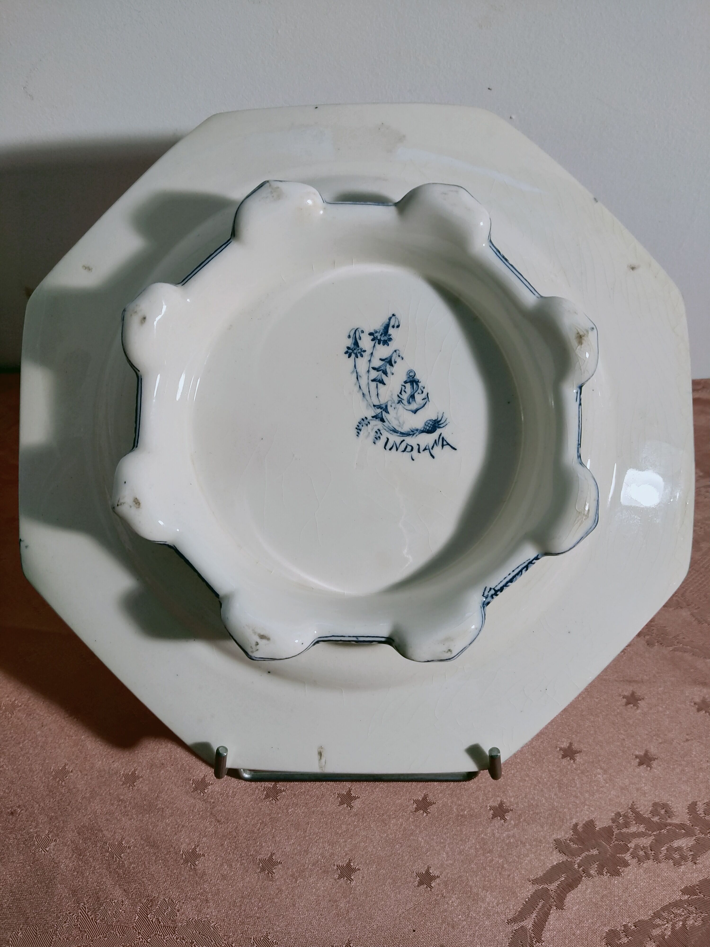 Compotier dish Clairefontaine Indiana 19th