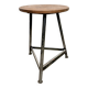 Black Industrial Workshop Stool, 1960s