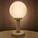 Set of 2 vintage Bony Design table lamps with 80s glass bulb hood