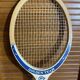 Old Tennis Racket ONE STAR Golden Team Wood Vintage Sport #E213