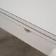 White extendable table, Italian design, 1980s, made in Italy