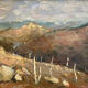 Tableau - Paysage - style post impressionnisme - bel encadrement