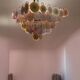 Large Murano Glass Disc Chandelier 1980’s