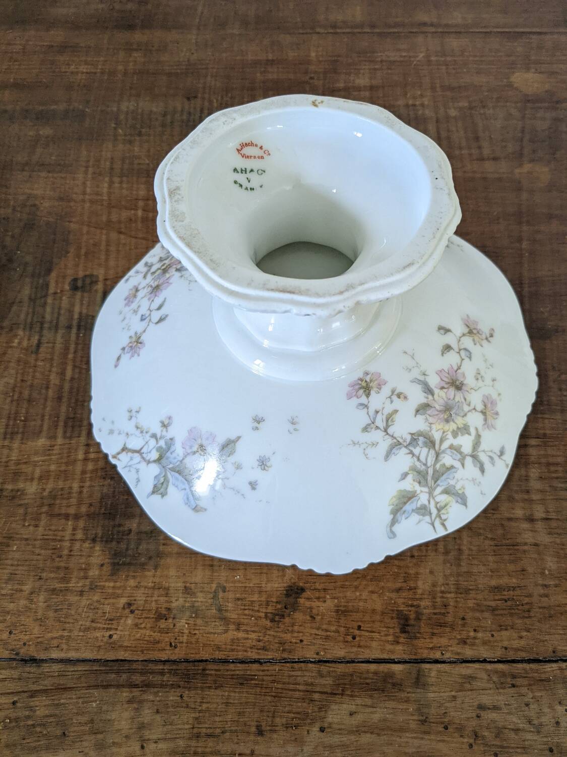 Compotier from the A.Hache & Compagnie earthenware factory in Vierzon