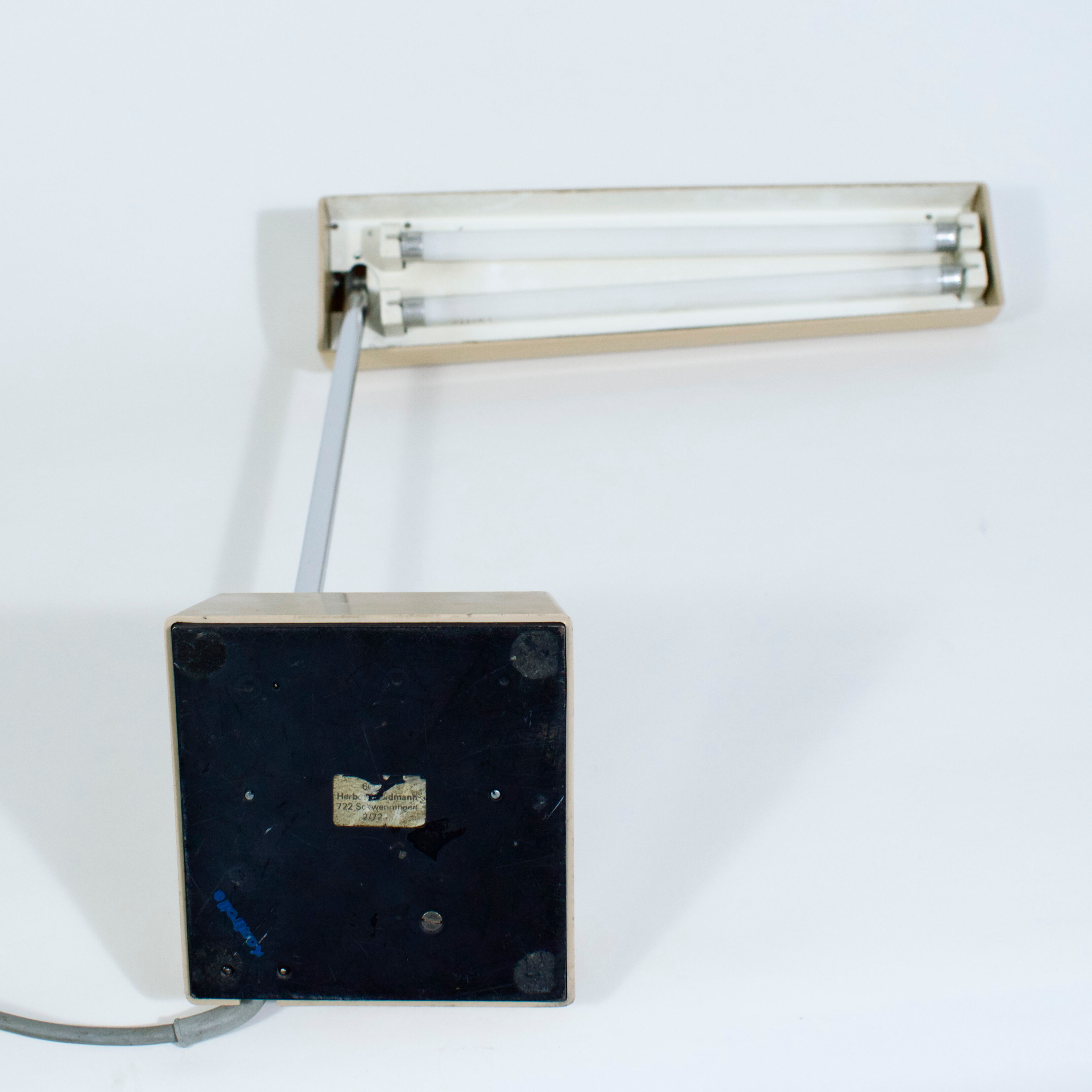 Wolfgang Tuempel 'Odette' office lamp by Waldmann, New Bauhaus, 1960