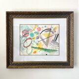Abstract watercolor frame