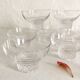 10 crystal champagne glasses, 1950s