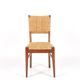 Audoux & Minet - Set of 4 vintage oak and rope chairs, circa 1950