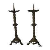 Paire de chandeliers anciens