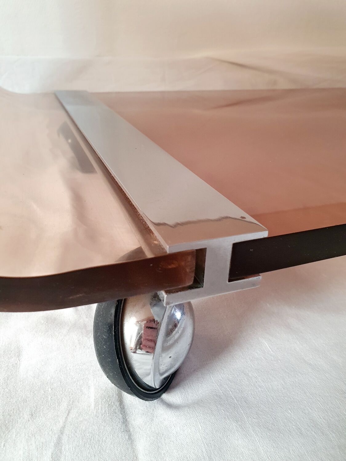 Smoked plexi furniture Michel Dumas