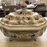 Tureen and its oval platter in moustiers - perfect condition