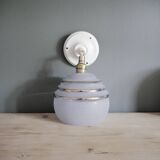 Blue granite glass wall lamp