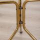 Table basse vintage des années 1950 avec design italien en verre décoré