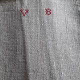 7 hemp tea towels with monogram