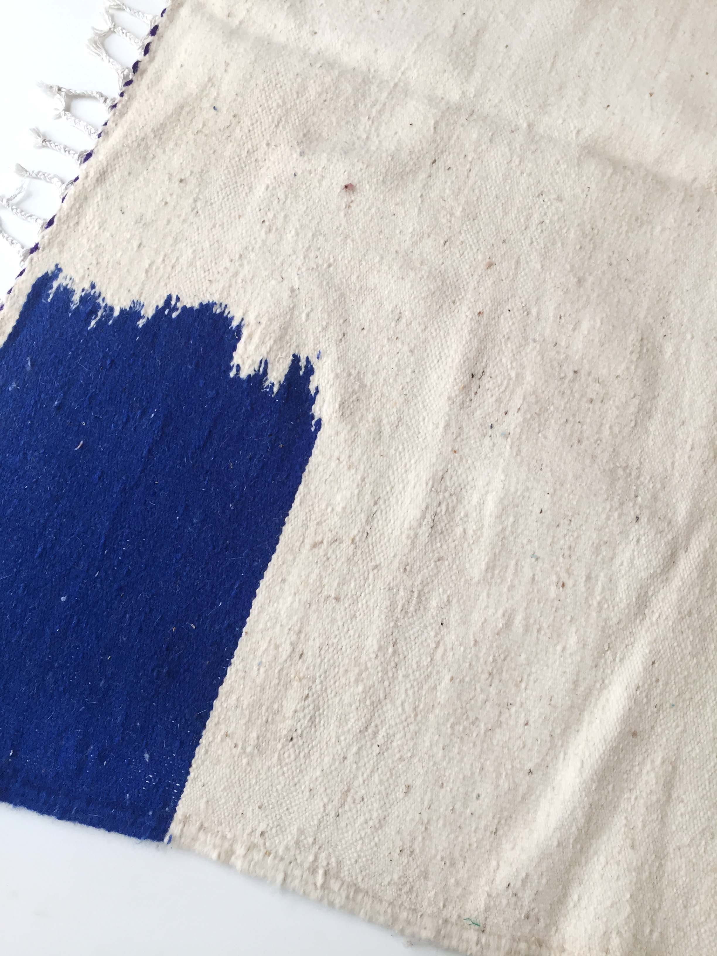 Moroccan Berber Kilim carpet ecru with colorful flats 290x179cm