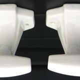 Set of 4 coat hooks, antique porcelain coat rack, art deco circa 1920