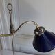 Workshop lamp in brass and nickel iron
