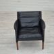 Années 1960, design danois de Kurt Østervig, chaise longue modèle 55, cuir, palissandre, originale.