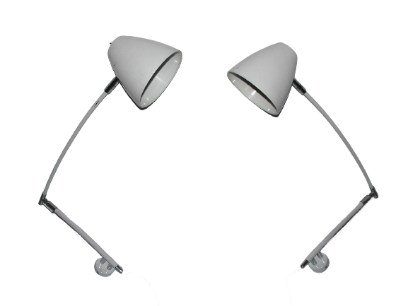 Pair of wall lamps, 90s