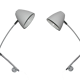 Pair of wall lamps, 90s