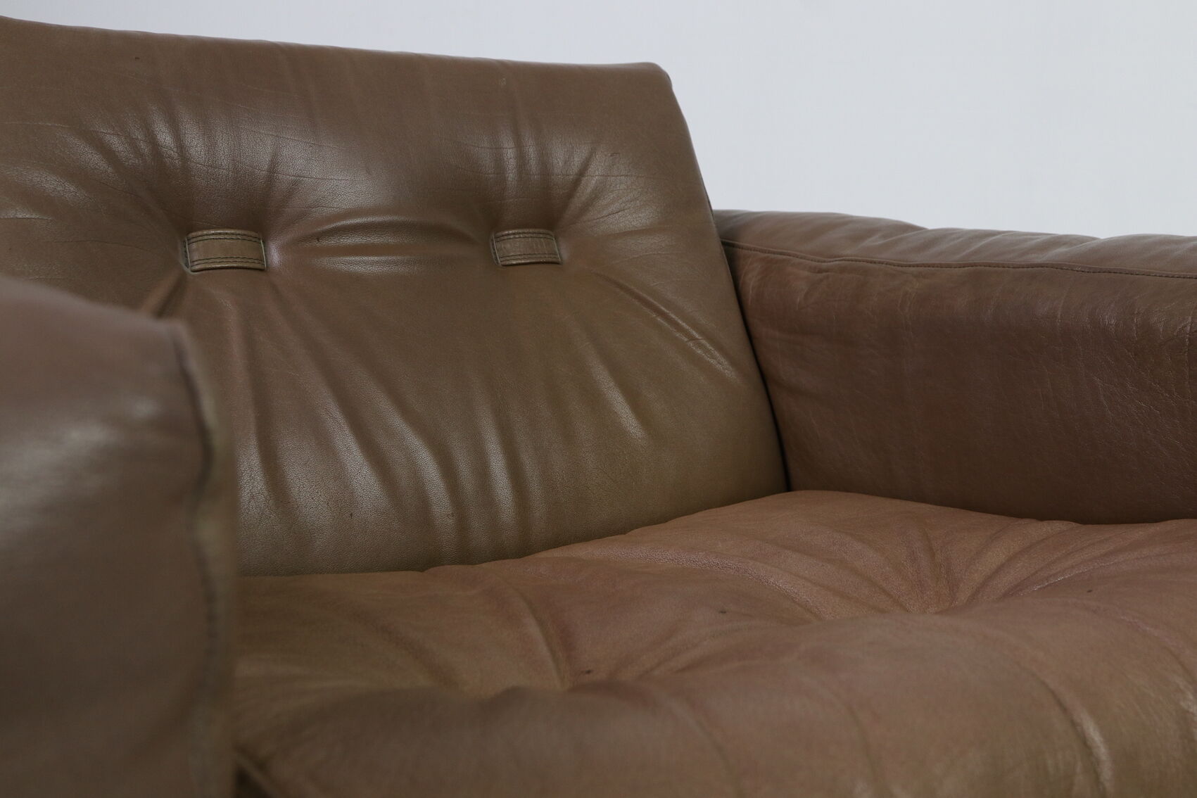 Vintage armchair Søren Nissen and Ebbe Gehl in brown leather