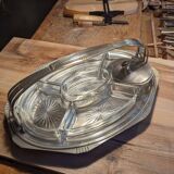 Silver metal aperitif server