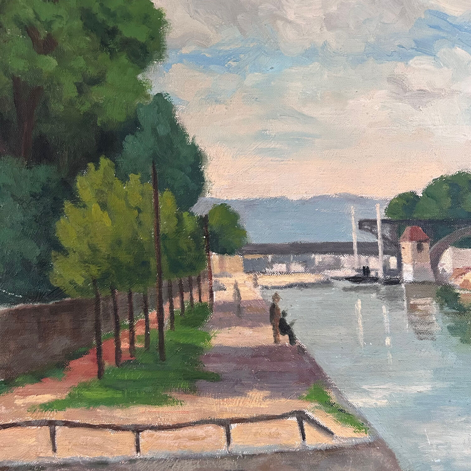 Canal barge painting