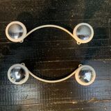 Coat rack, pair of patère design 1960