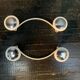Coat rack, pair of patère design 1960