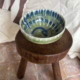 Bowl in painted terracotta