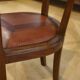Fauteuil en chêne et skaï 1940’s