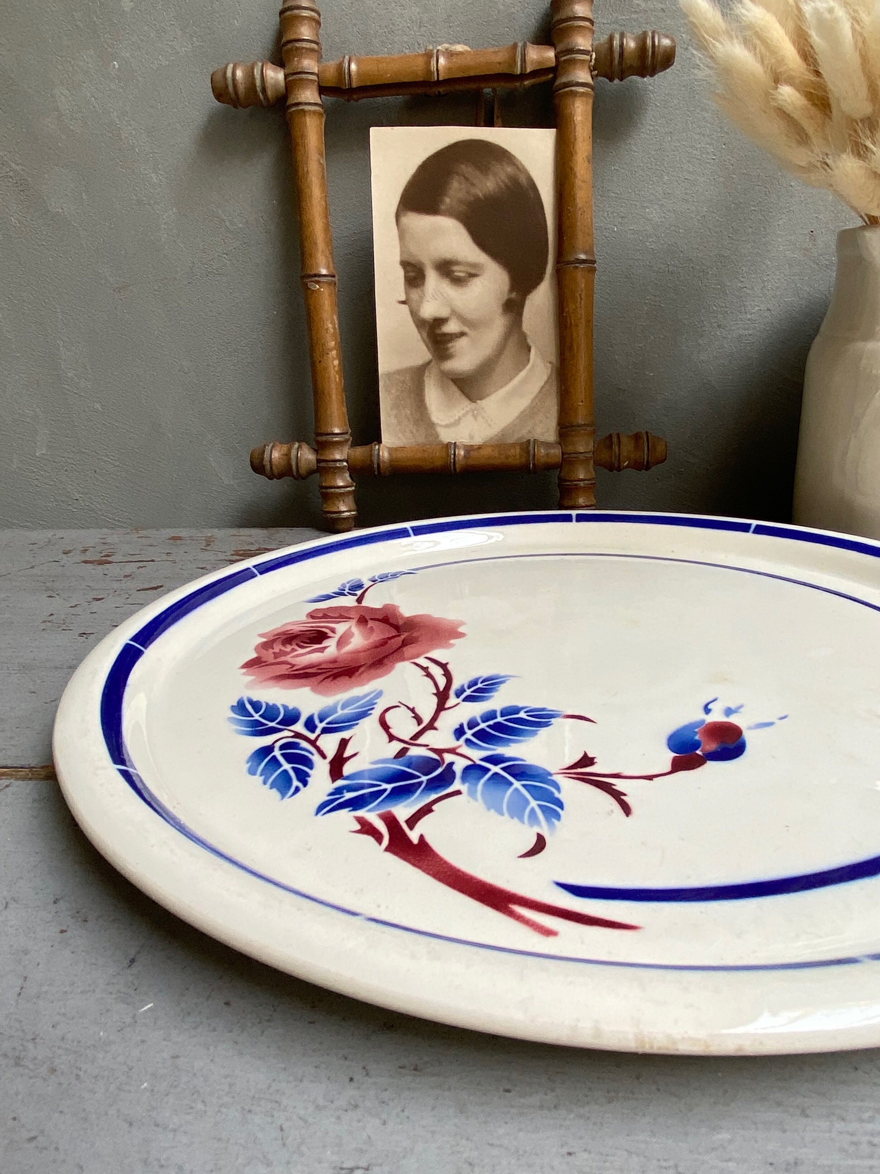 Plat à tarte faïence de Luneville