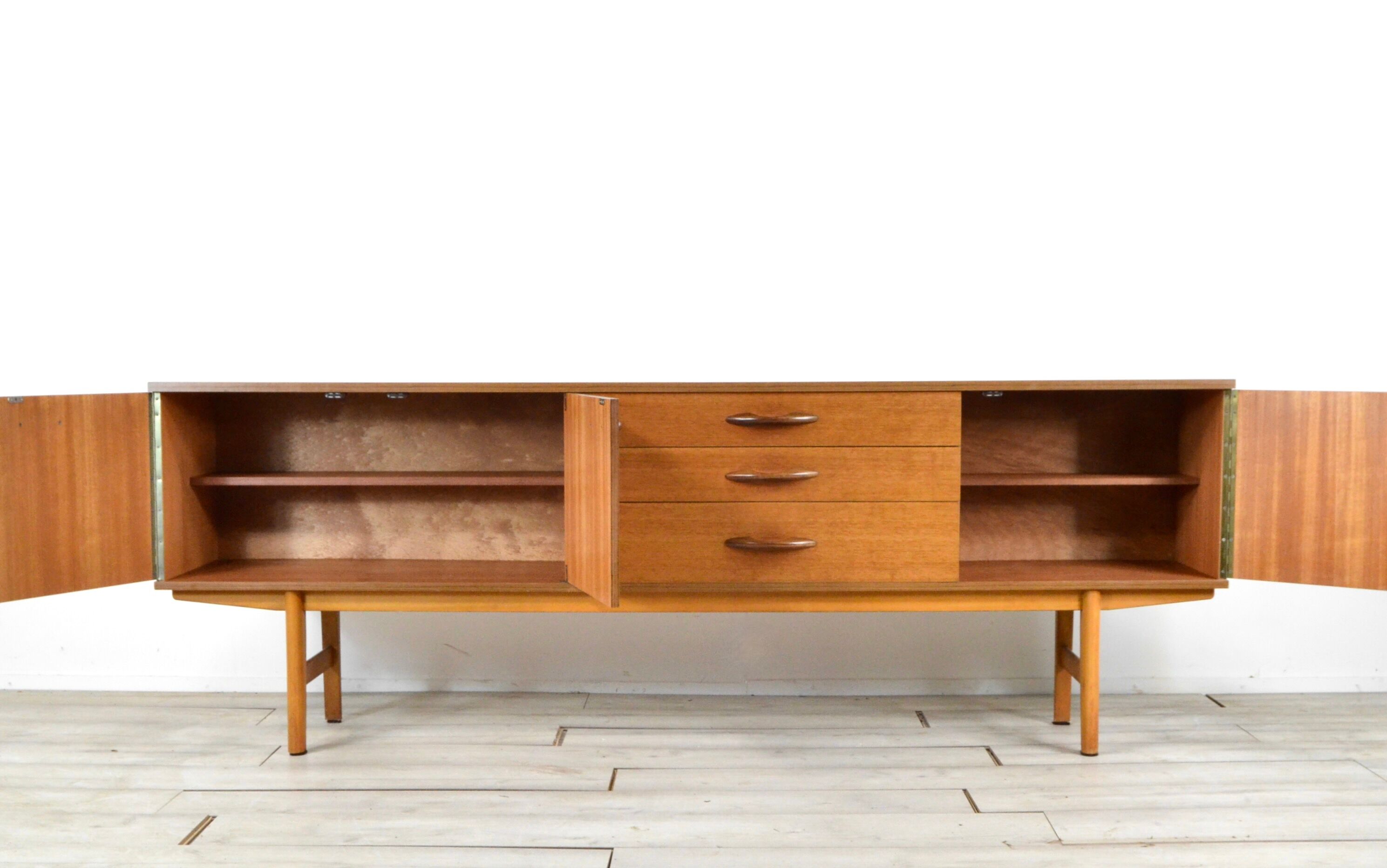 Midcentury 'avalon' teak sideboard / long john