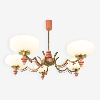 Lustre laiton rose italien