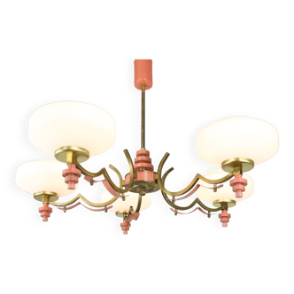 Lustre laiton rose italien